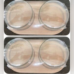 NWT 4*domes Horizon Cloche tray. Food safe,wrapped. Pastry, cheese, collectibles